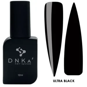 COLOR GEL POLISH NEW FORMULA "DNKa", 12 ml ULTRA BLACK