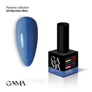 Гель-лак GA&MA Pantone Collection 64 Mykonos Blue